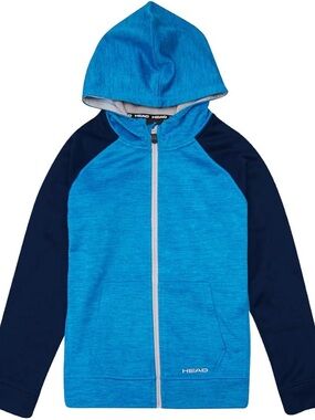 HEAD Kids Hoodie in Bright Blue and Dark Navy
